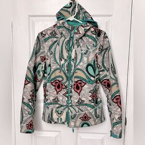 Koppen Attenda Biome Print Hooded Soft Shell Jacket Fleece Lining  Small